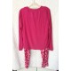 Conjunto de Pajamas Pantalón Pajamas Rojo Rosa Corazones GRANDE