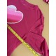 Conjunto de Pajamas Pantalón Pajamas Rojo Rosa Corazones GRANDE