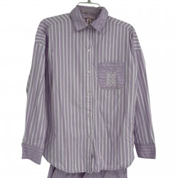 Shortie Pajama Set Size XS Striped 2 Piece Women’s Button Up