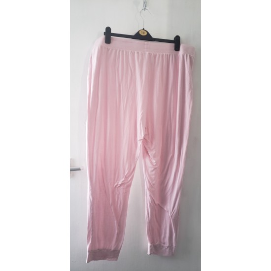 Women's Pink Pyjama Bottoms Elastic Waist Size 20/22