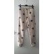 Women's Warm Fleece Pyjama Bottoms Size 8/10 Beige Mix