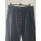 Women's Navy Blue Check Pyjama Bottoms Size XXL
